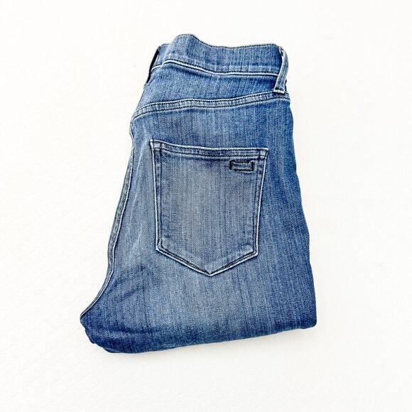 AYR The Riser Neon Jupiter Raw Hem Denim Jeans Medium Wash Size 28 x 28 - Picture 1 of 10